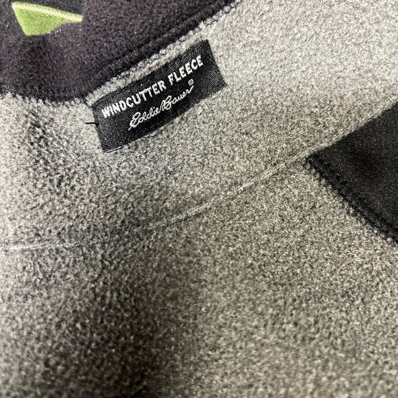 Eddie Bauer Men’s Black/Gray Windcutter Fleece Vest‎ Size L - Picture 3 of 7